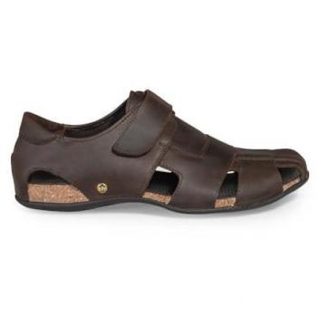 Panama Jack Men's Fletcher Basic C1 Brown Leather Walking Sandals - Size UK 8