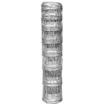 Malla Anudada Galvanizada de Alta Resistencia 120x9x30 mm - Rollo de 100 m para Ganadería