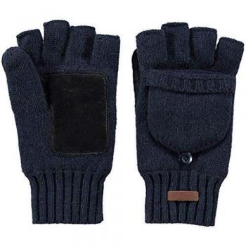 Barts Haakon Men's Fingerless Wool Gloves - Blue - Size M/L