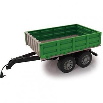 Jamara 412412 Vehículo de Tierra RC Motor Eléctrico 1:16 con Remolque Volquete para Tractor Teledirigido Fendt 1050 Vario Verde 1:16