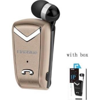 Auriculares inalámbricos deportivos Fineblue F-V2 con Bluetooth, clip telescópico retráctil para coche y negocios