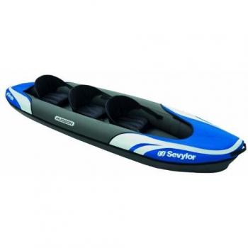 Sevylor Hudson 3 personas - Kayak inflable resistente para aventuras en el agua