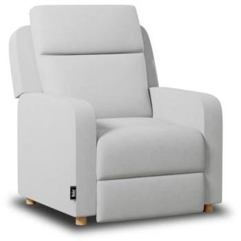 Sillón Relax Reclinable One Fabric Gris Claro con Apertura Push Manual y Estructura Reforzada (77x87x95cm)
