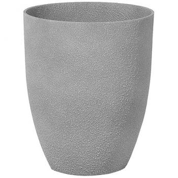 Maceta de mezcla de piedra gris 35x42 cm poliresina para interior y exterior Croton