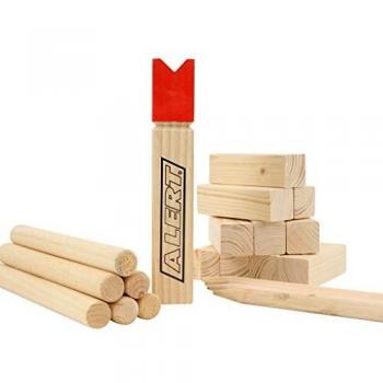 Juego de Kubb Vikingos de Madera 22 Piezas NUEVO