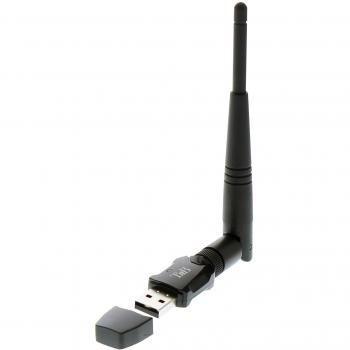 Adaptador WiFi AC 600Mbps con Antena Desmontable - Negro - T'nB ADWF600AC