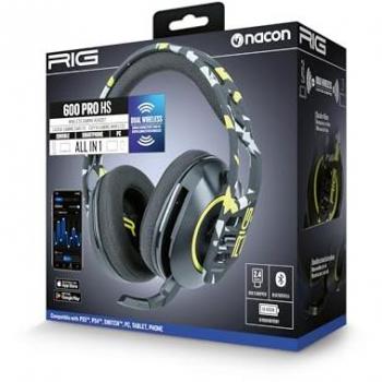 Auriculares Gaming Nacon RIG 600 PRO HS Inalámbricos Verde Ácido para PS5/PS4
