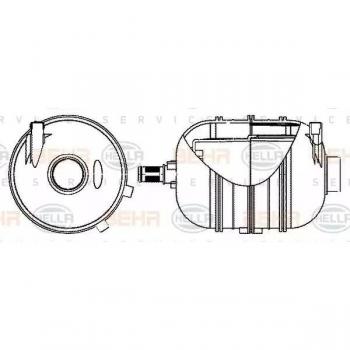 Vaso de expansión MAHLE Aftermarket CRT 10 000S para refrigerante, compatible con PEUGEOT 206, 207, 206+, depósito de compensación