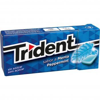 Trident - Peppermint - Chicle grageado con a sabor a menta - 14.5 g