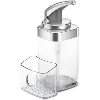 Dispensador de jabón manual Simplehuman - Práctico dosificador para baño y cocina
