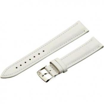 Morellato A01X3935A69017CR18 - Correa de Reloj Unisex de Piel, Color Blanco