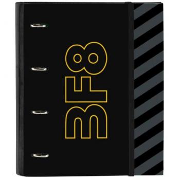 CARPETA DE ANILLAS BLACKFIT8 ZONE NEGRO 27 X 32 X 3.5 CM