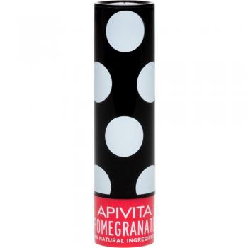 Apivita Lip Care Pomegranate Moisturizing Lip Balm 4.4 g - Type: Lip Balm, Characteristics: Moisturizing, Protects, Contains Pomegranate extract, Size: 4.4 grams