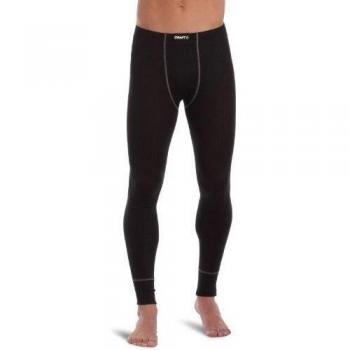 Craft  - Pantalones interiores térmicos de acampada y senderismo para hombre, tamaño M, color negro