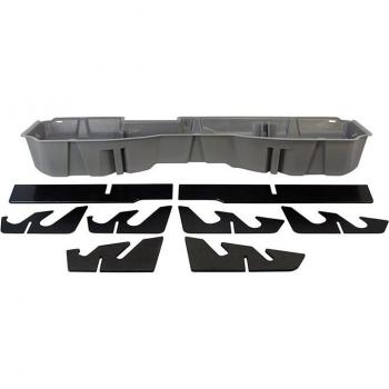 DU-HA 10301 Under Seat Storage for 14-18 Chevrolet GMC Silverado Sierra Light Heavy Duty Crew Cab, Ash Gray