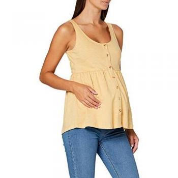 MAMALICIOUS Mlmilla Lia S/l Jersey Tank Top Nf A. V. Camiseta, Sésamo, XL para Mujer