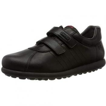 Camper Pelotas - Smooth Leather Velcro Casual Shoes for Kids - Black