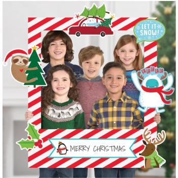 amscan Marcos de Fotos de Navidad para Fiestas, 76 cm x 88 cm, 15 Unidades