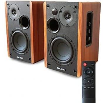 Altavoces 2.0 Activos Belson Ultimate 2 | Bluetooth 5.0 | 50W de Potencia RMS | Volumen Ajustable Agudos y Graves | Conexiones RCA | Entrada óptica | Puerto USB | DSP