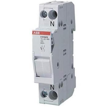 Seccionador de Fusión ABB E 91N, 2P, 32A, Modular y Seccionable