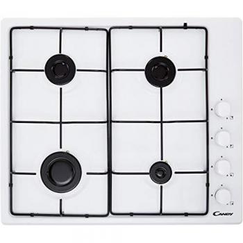 Candy CHW6LWW Encimera de gas integrada blanca 60 cm con 4 zonas de cocción