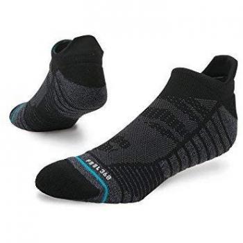 Stance hombre FUSION DEPORTISTA Uncommon resistentes comprimido Calcetines - Deportivo No Show - Negro, Large