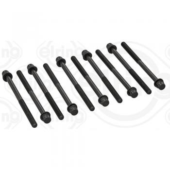 Juego de tornillos de culata ELRING 912.370 con características de alta calidad, incluye tornillos específicos para la instalación segura y eficiente de culatas en motores, diseñado para un ajuste preciso y duradero, fabricado por ELR