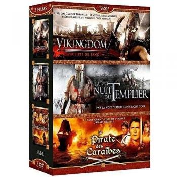 Vikingdom - L'eclipse de sang + La Nuit du Templier + Le Pirate des Caraïbes [Francia] [DVD]