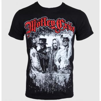 Mötley Crüe Men's Greatest Hits Bandshot T-Shirt - Black - ROCK OFF