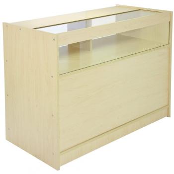 Banco Comercial B1200 de Madera Arce con Acabado en Acero 120cm x 60cm x 90cm