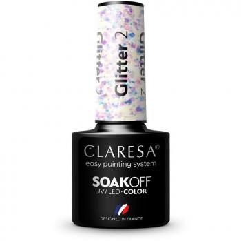 Esmalte semipermanente Claresa Soak Off - 02: Glitter