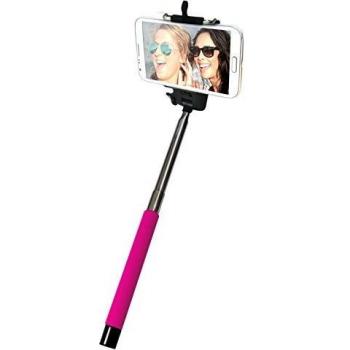 Ideus HOSELFIEBTFU - Palo extensible con soporte universal para selfie, color rosa