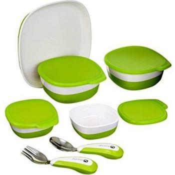 4moms – Set de cubiertos y platos magnéticos para trona 4moms