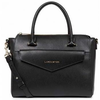 Lancaster - Bolso de asas para mujer Negro Negro 28 x 22 x 13 cm