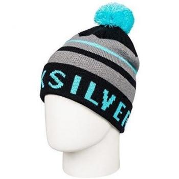 Quiksilver Summit Beanie - Gorro con pompón para hombre, color azul, talla única