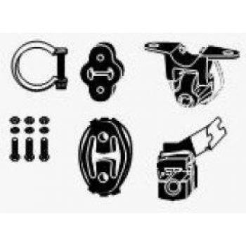 Kit de montaje sistema de escape HJS 82 22 4642 con collar PEUGEOT 307 CC