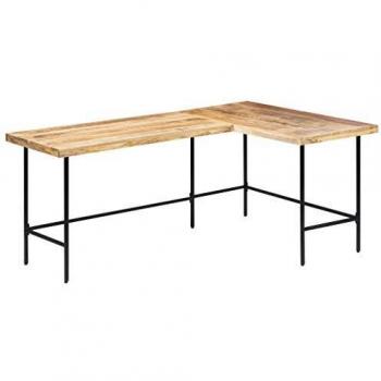 SengentoStyle Bureau 120x60x76 cm massief mangohout