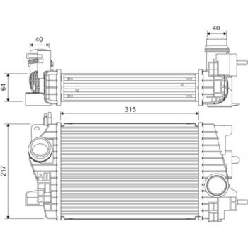 Intercooler de Aire de Carga VALEO 818537