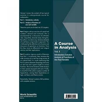 Curso de Análisis - Volumen I: Cálculo Introductorio y Análisis de Funciones de una Variable Real (Tapa Blanda)