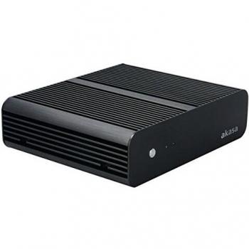 Akasa Euler Thin-Mini-ITX Chasis sin Ventilador Incluye 120 W PSU, OEM, AK-ITX05M12EU