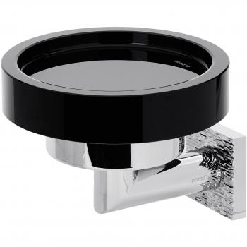 Pomdor - Jabonera Rigato Cromo - Negro Heritage