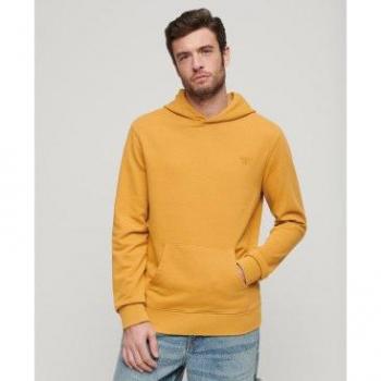Sudadera con capucha efecto lavado vintage Superdry para hombre, color amarillo, talla XL