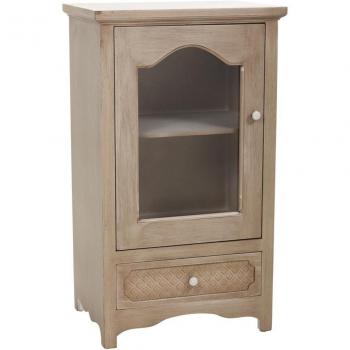 Vitrina de Cristal Marrón 54x40x103 cm