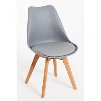 Pack 4 Sillas de Comedor Synk Basic - Gris Claro