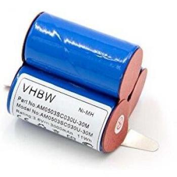 Batería NiMH 3000mAh (3.6V) Compatible con Aspiradoras AEG D-SCX3, Electrolux AG41W, Emerich SIPA y Lervia - Reemplazo para E BP
