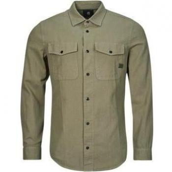 G-Star Raw Men's Slim Fit Long Sleeve Marine Shirt with Chest Pockets