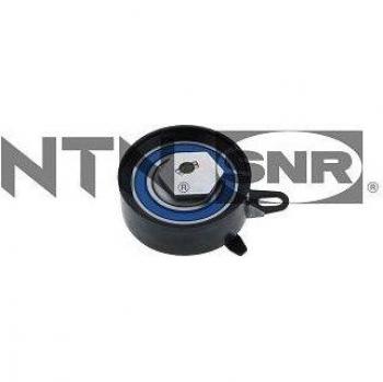 Polea tensora SNR GT357.33 para correa dentada, incluye características de deflexión y guía