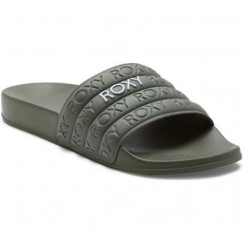 Sandalias de mujer Slippy Roxy en color negro con diseño impermeable
