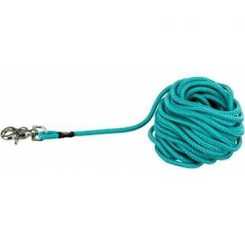 Correa de Rastreo Trixie Ozean Redonda con Mosquetón Trigger Snap Hook para Perros - 10 m x 6 mm (Longitud x Diámetro)