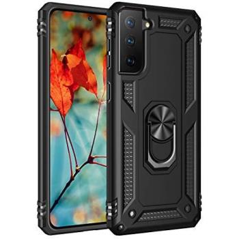 Funda Magnética con Anillo Giratorio 360 Metálico para Samsung Galaxy S21 FE 5G - Carcasa Rígida Antigolpes Resistente Grado Militar Max Power Digital